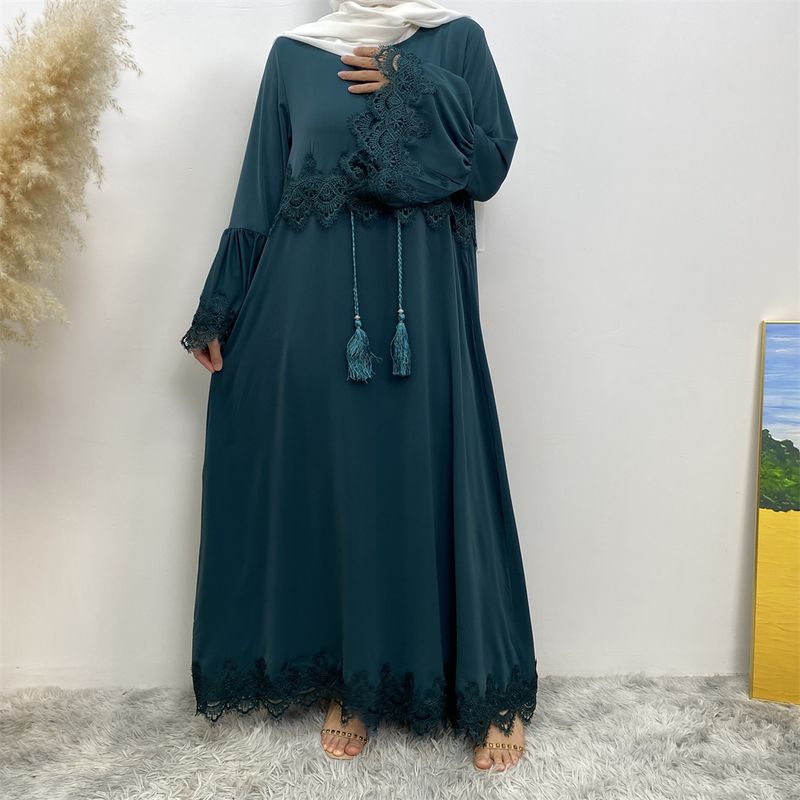Çok Satan Müslüman Kadın Abaya Ramazan Bayramı Arap Elbisesi Kadın Dubai İşlemeli Bornoz Fas Kaftan Moda Oryantal Elbise Ramazan Siyah_voghion.com