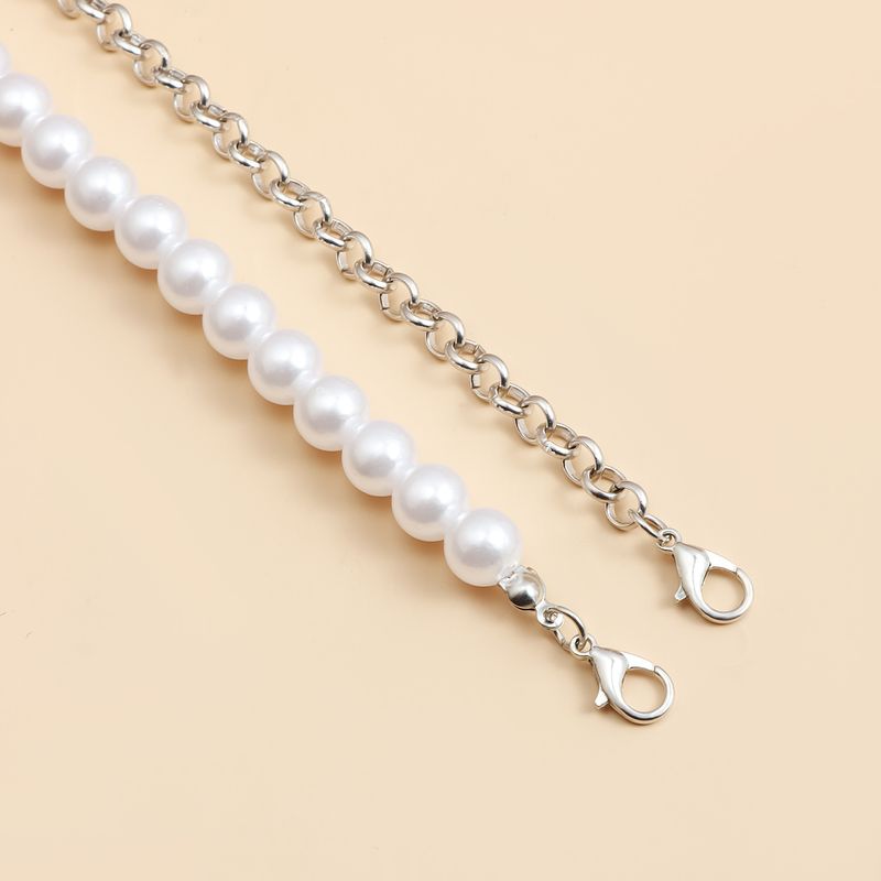 Collana con nappa di perle, design di nicchia, collana retrò a doppio strato, semplice collana femminile, gioielli transfrontalieri europei e americani_voghion.com