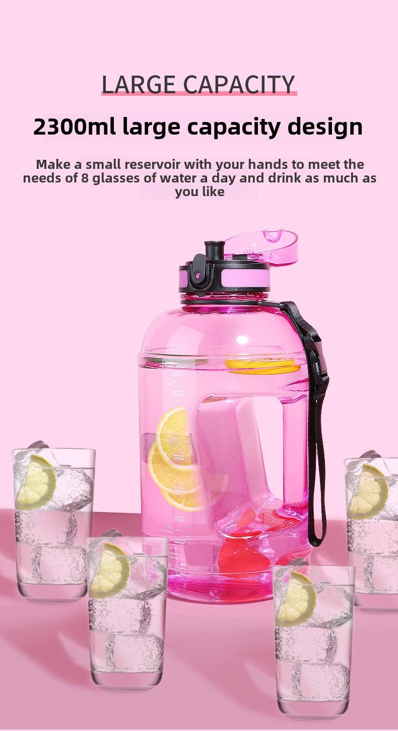 Large Capacity Gallon Pot Vat Water Cup 2 Liters With Capacity Scale Bottle Ton Ton Barrel_voghion.com