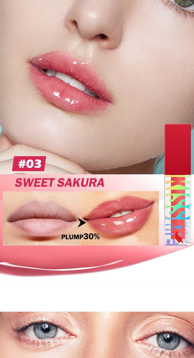 Lip Gloss Sweet Kiss Lip Plumper Waterproof, Moisturizing And Easy To Color Lip Plumper_voghion.com
