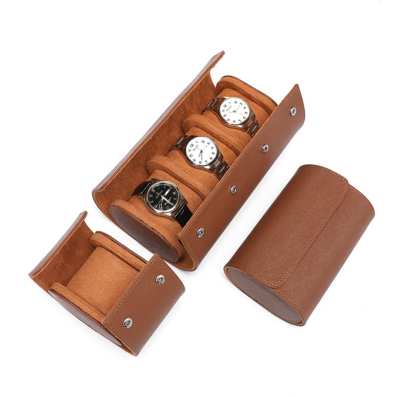 Pu Leather Watch Storage Box 1 2 3 Watch Multi-position High-end Travel Watch Box Bracelet Box Portable Watch Box_voghion.com