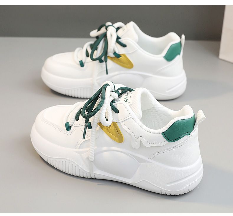 Genuine leather mesh small white for women in spring summer, new casual lightweight and high height women's singles_voghion.com