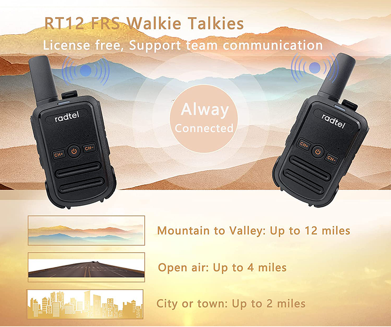Mini Walkie Talkie Radtel RT12 Portable Two Way PMR FRS Radio Comunicador Long Range Kids Walkie-Talkie For Hotel_voghion.com