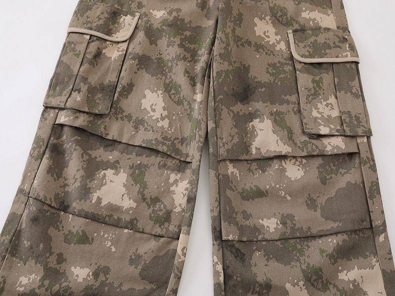 Pantaloni cargo da uomo, larghi, multitasche, casual, mimetici, a gamba dritta_voghion.com