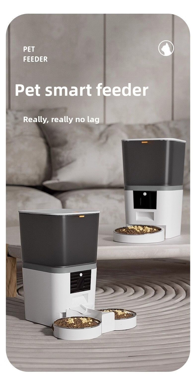 Smart Pet Feeder For Cats And Dogs: Automatic With Visual Monitoring, Timed & Quantitative Remote Control_voghion.com