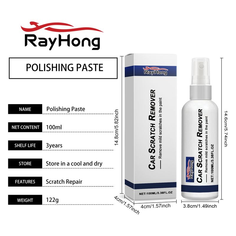 Rayhong Car Scratch Spray, Scratch Paint Maintenance Cleaning Care Car Paint Spray_voghion.com
