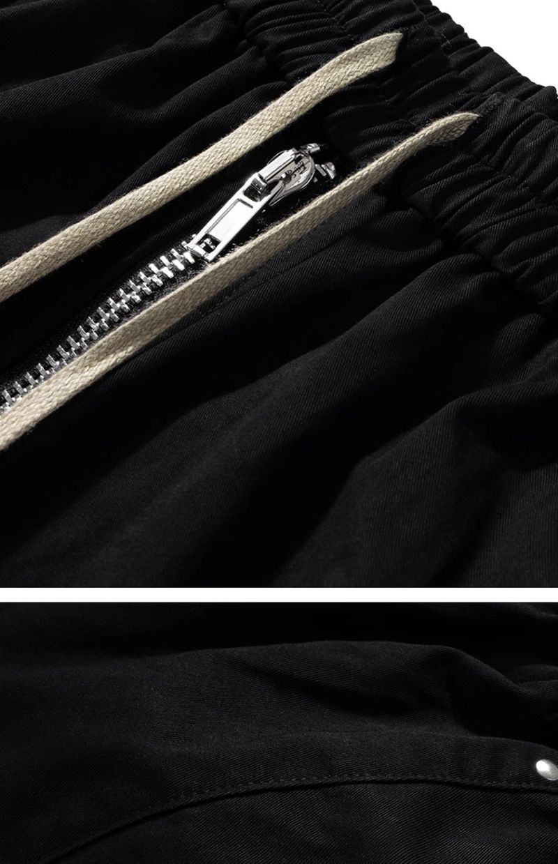 Dark Aesthetic Cargo Shorts For Men – High Waist, Side Pocket Utility Pants (Streetwear, Loose Fit, Drawstring, Gothic Style, M-XXXL)_voghion.com