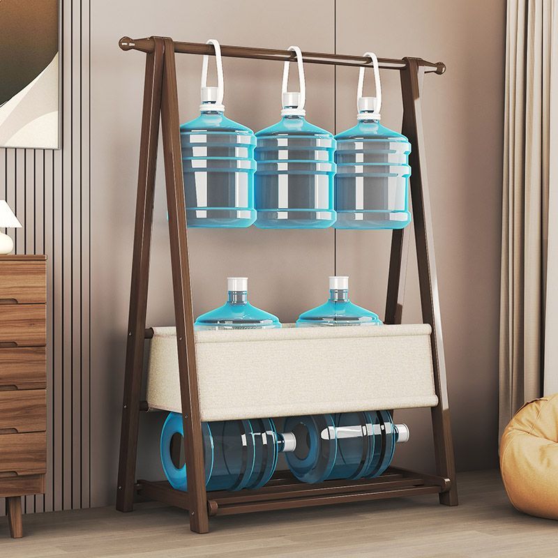 Floor-standing Coat Bedroom Storage Shelf Solid Wood Simple Modern Home Room Bedside Clothes Rack_voghion.com