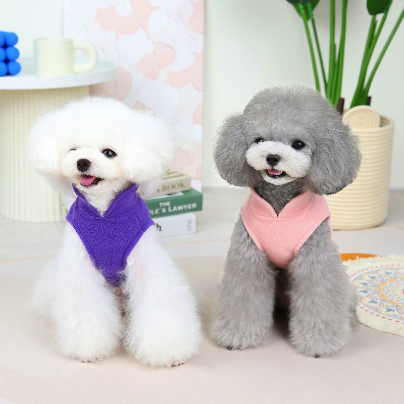 2022 roupas para animais de estimação atacado nórdico vento tração velo simples casual quente outono e inverno roupas para cães_voghion.com