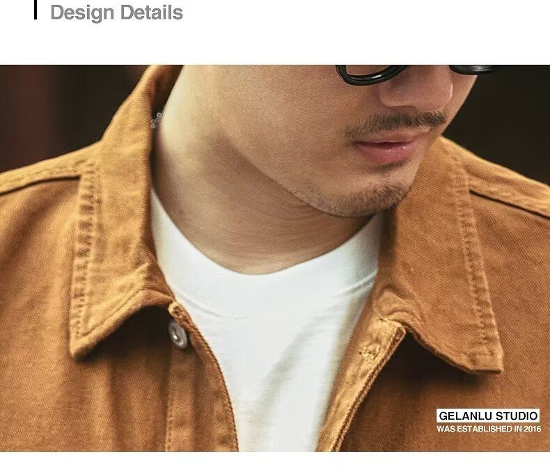 Men's Clothing Denim Jacket Men Loose Work Jacket New Spring Youth Casual Men's Tops_voghion.com