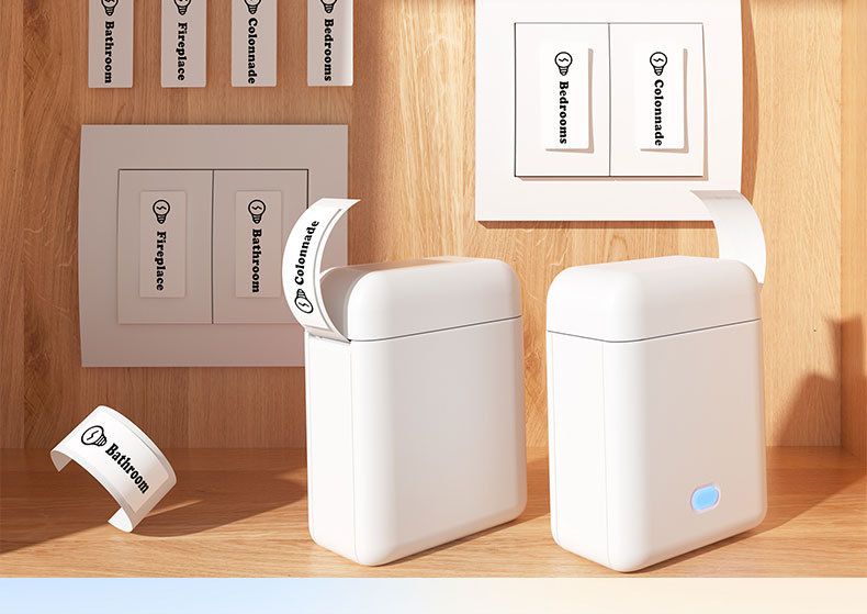 Etikettendrucker, tragbar, Bluetooth, Mini, klein, Thermojournal, Beschriftung, Smart Memo Machine Organizer_voghion.com