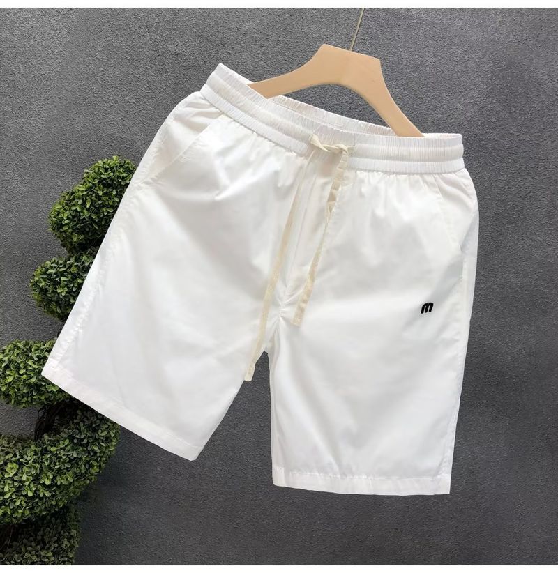 Men's Clothing 2024 Summer New Casual Shorts Men's Lightweight All match Five point Casual Pants Drawstring Elastic Half length Overalls_voghion.com