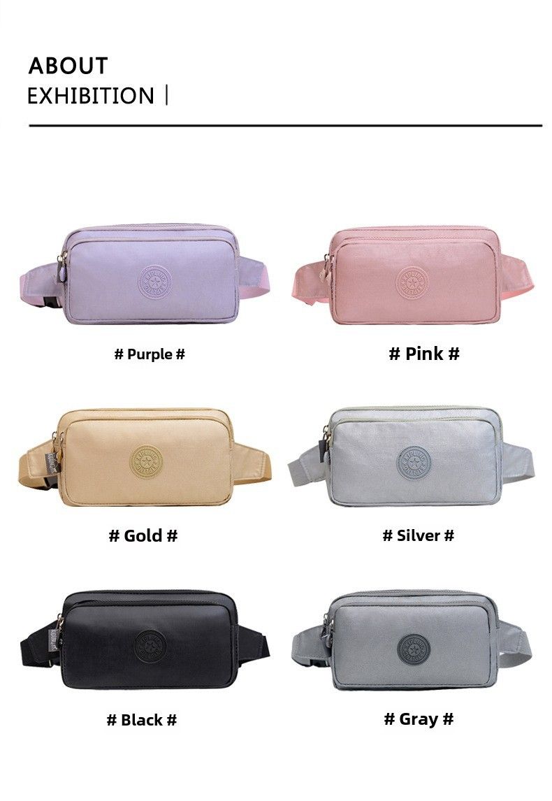 Chest Bag Waterproof Cloth Satchel with Cute Monkey Pendant_voghion.com