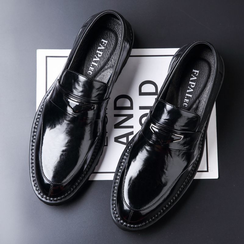 Spring Loafer Business Leather Shoes Mens Fashion Casual Dress Shoes Classic Formal Oxford Shoes For Men Elegantes Gents Shoes_voghion.com