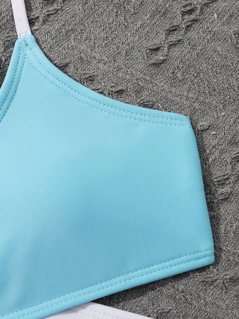 Maillot de bain bikini taille haute 4 pièces New Style pour grands enfants_voghion.com