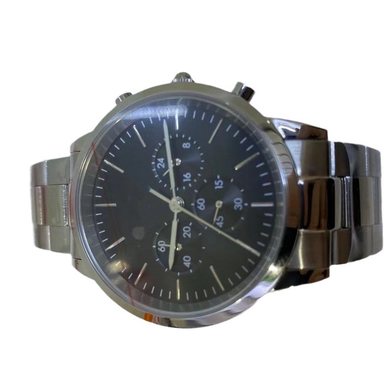 Orologio da polso da uomo e da donna Wellington W con cronografo a sei lancette, al quarzo, con cinturino in acciaio e cinturino in pelle, quadrato_voghion.com