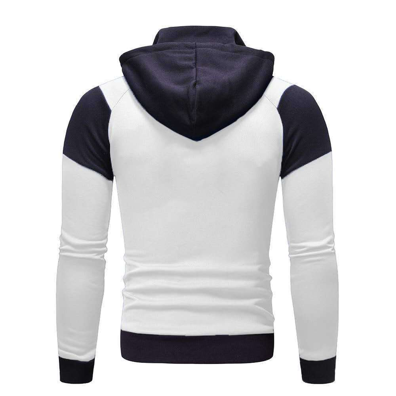 Calças esportivas de algodão para inverno, primavera e outono, zíper duplo, manga comprida, jaqueta casual, conjunto de moletom da moda_voghion.com