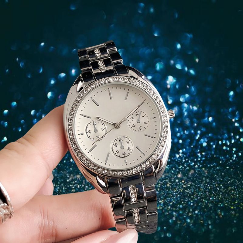 Modische Digitalwaage für Damen, schlicht und elegant, geeignet für Mittel- und Oberschüler, Stahlband-Kalenderuhr für_voghion.com