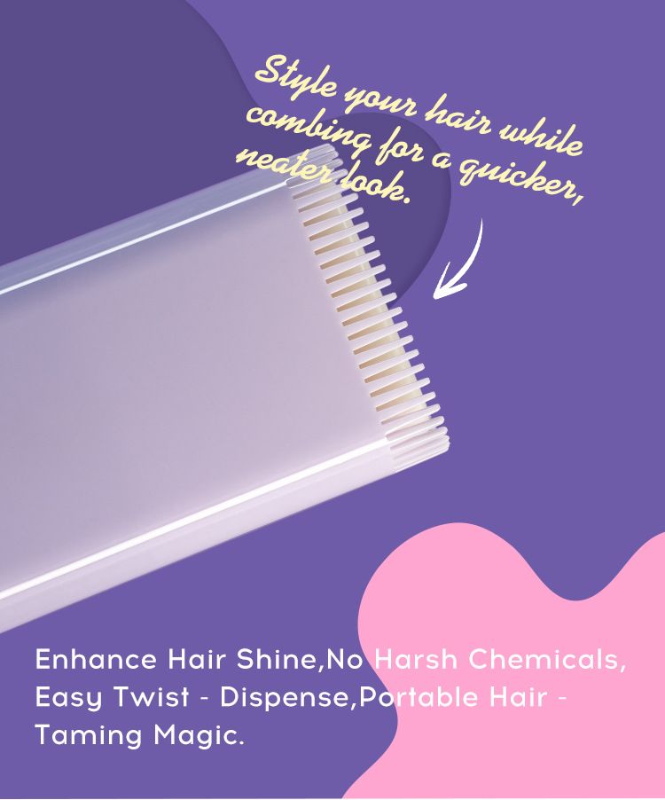 MLSMILE Hair Wax Stick With Comb - Long-Lasting Hold, Flyaway Control | Portable Hair Styling Balm For Frizz & Baby Hair, Easy To Use_voghion.com