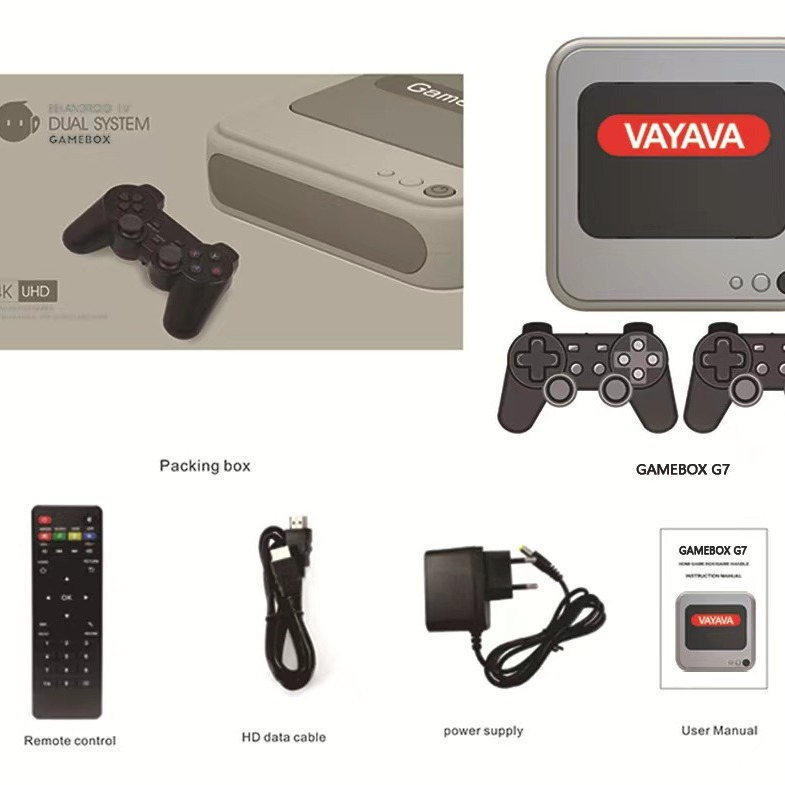 Dual System G7 Game Console Open Source Arcade 3D Set Top TV Box PSP God of War PS1_voghion.com