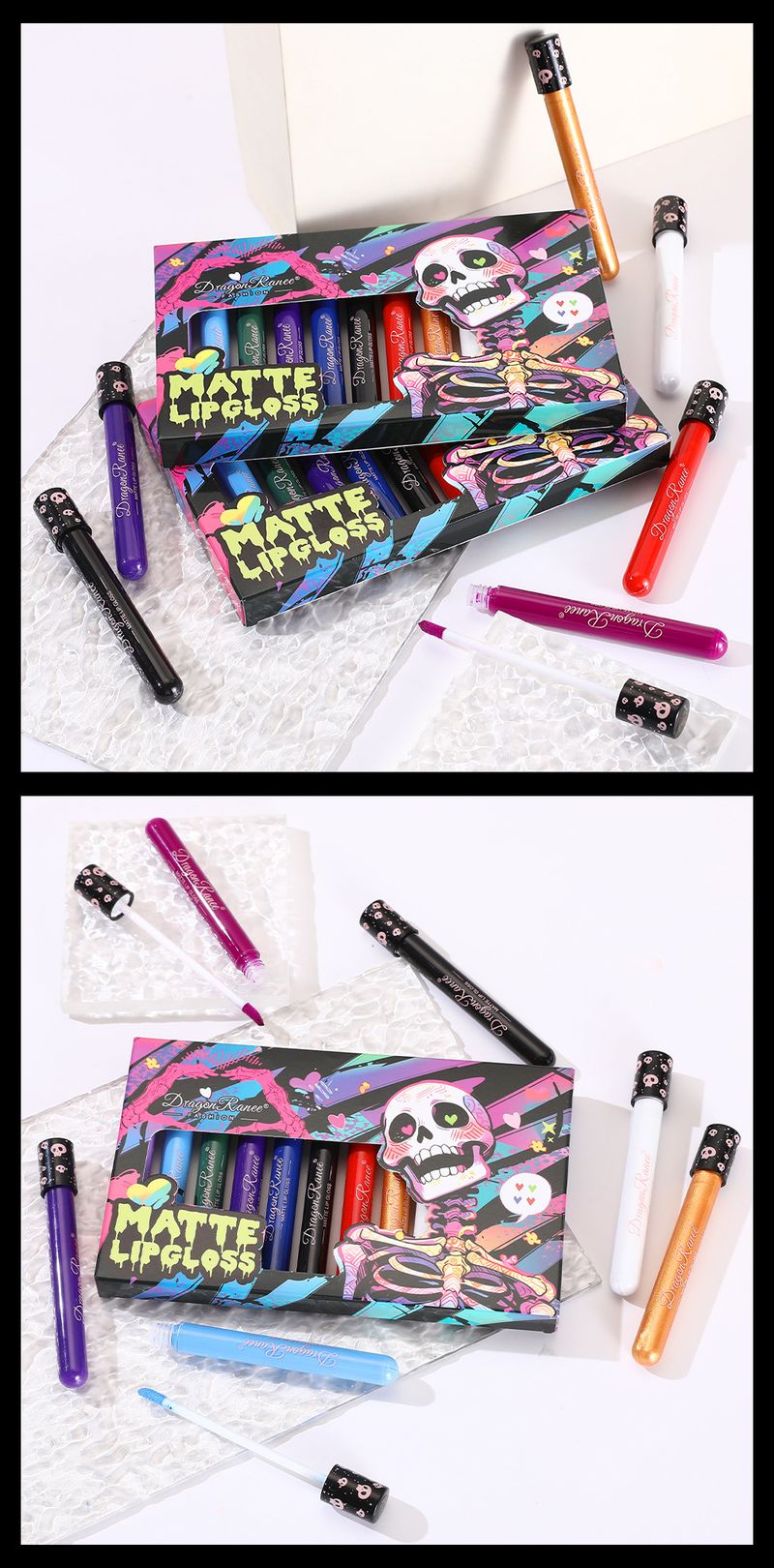 12-Color Vintage Matte Lip Color Set For Halloween Creative Makeup_voghion.com