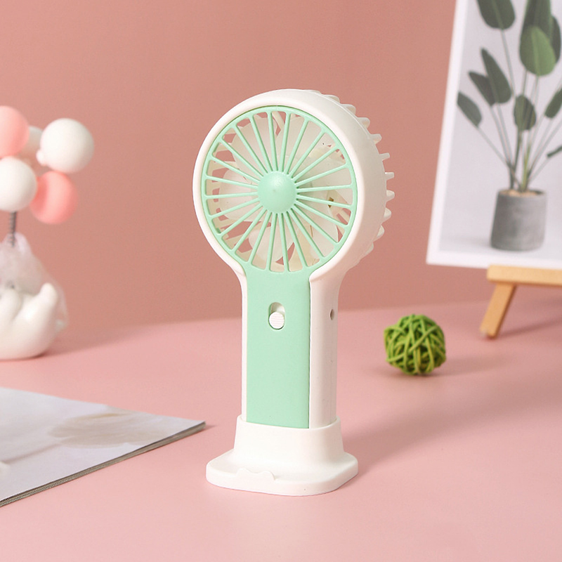 Ruixingst Handheld Fan With Phone Holder Push Button Hands Free Desktop Mini USB Fan Rechargeable Portable Hand Fan Outdoor_voghion.com