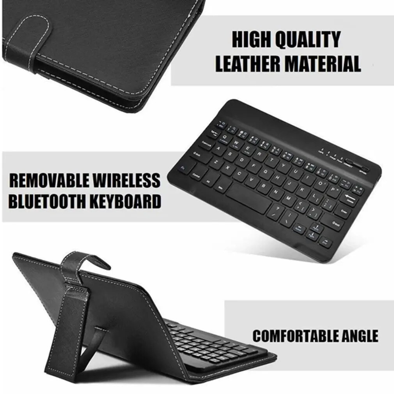 Custodia in PU con tastiera da gioco per telefono cellulare, supporto Bluetooth wireless per iPhone, Huawei, Xiaomi, tablet_voghion.com