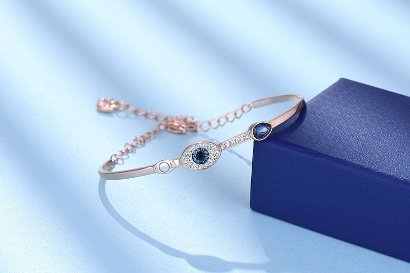 Seiko Versioun vun der Devil's Eye Halskette fir Fraen Blo Aen Armband Roségold Verkaf Live_voghion.com