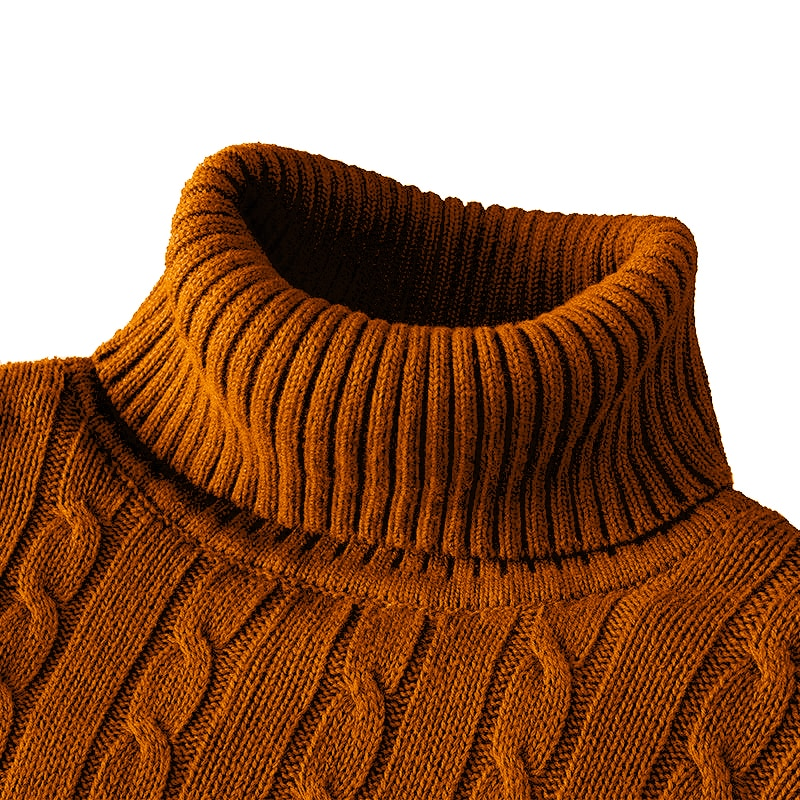 Neue Rollkragenpullover Casual Männer Rollkragen Gestrickte Kazak Sıcak Halten Männer Jumper Yün Kazak_voghion.com