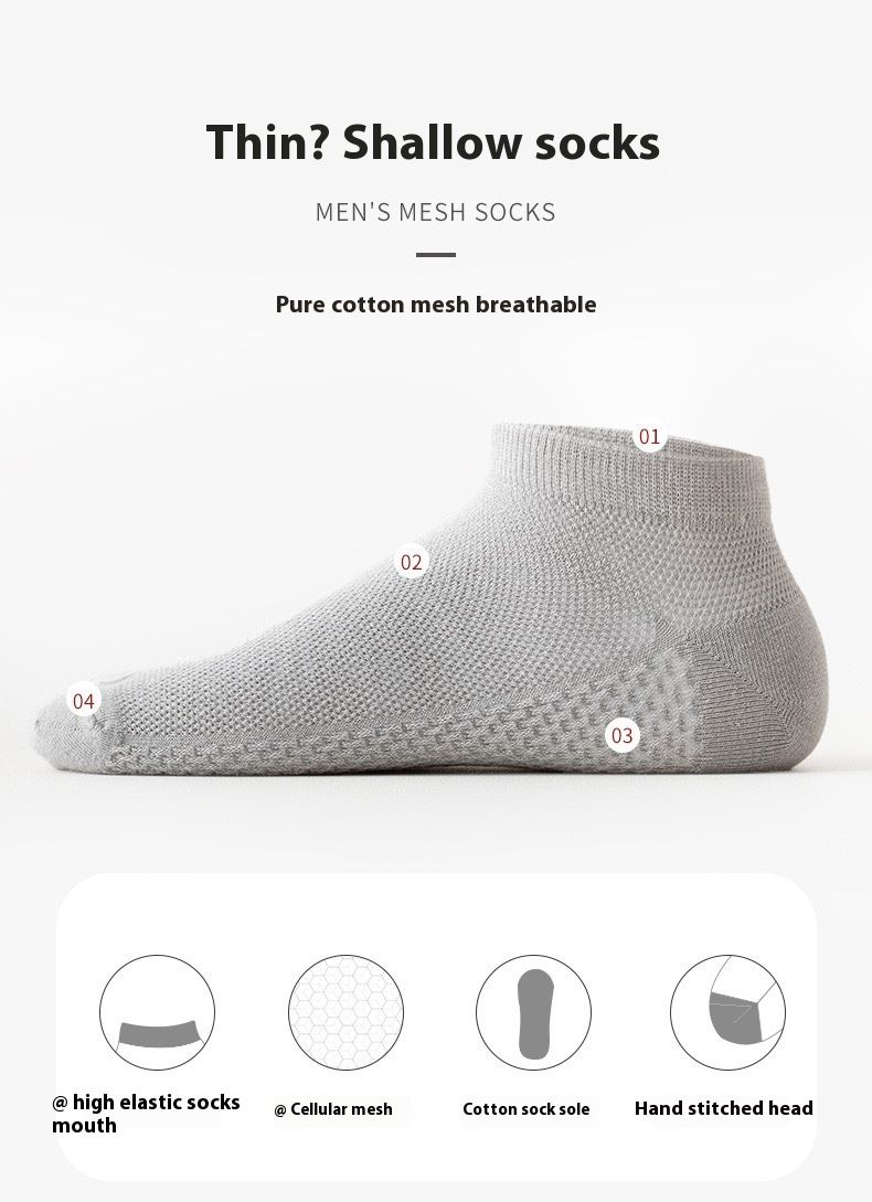 Short socks summer thin section of anti-odor summer sweat breathable spring and fall models boys sports versatile_voghion.com