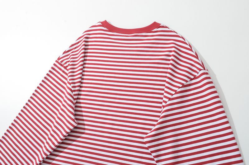 Ensemble deux pièces PB&ZA Style Été 2025 pour femme, composé d'un t-shirt et d'un short à rayures color-block._voghion.com