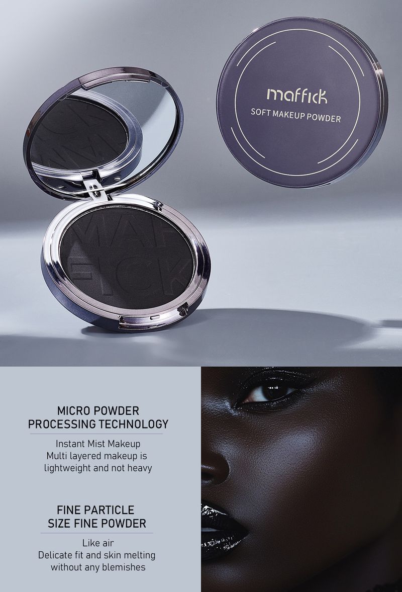 Puder MAFFICK Weiches Make-up-Puder für den Haaransatz, lang anhaltendes Make-up mit doppeltem Zweck, Ölkontrolle und kein Make-up_voghion.com