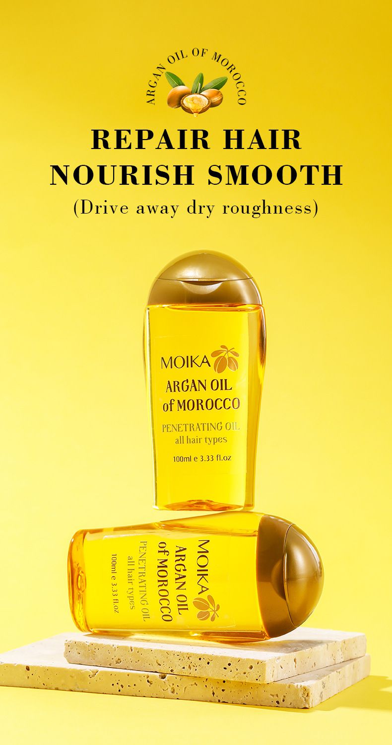 Trattamento per capelli con olio essenziale di Argan marocchino inglese Smoothness TK_voghion.com