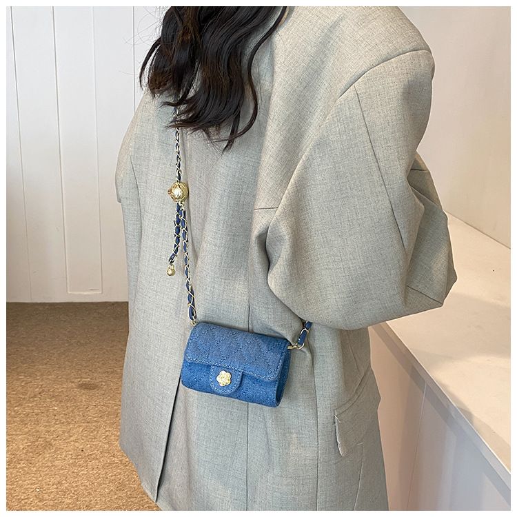 Borsa a tracolla da donna, borsa monospalla con filo ricamato a forma di diamante e pallina dorata, mini borsa casual da viaggio_voghion.com