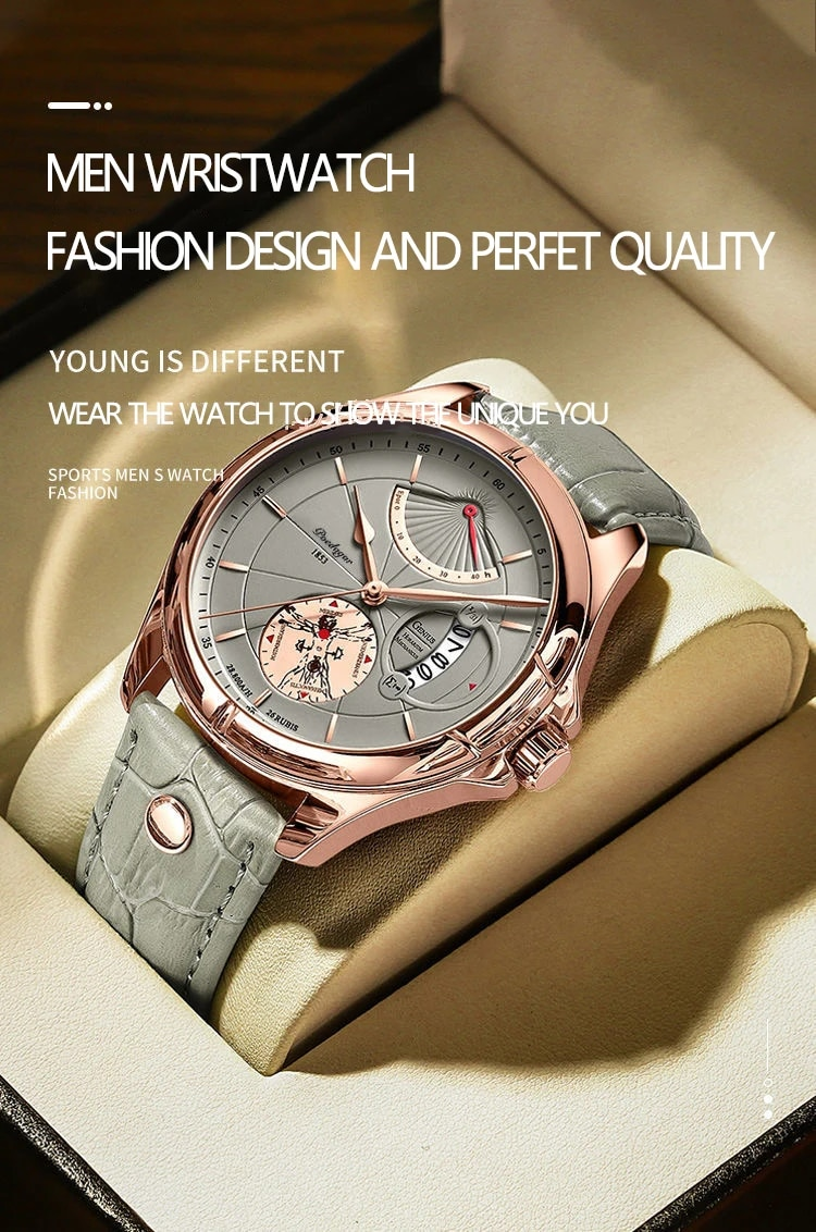 Men Watch Fashion Top Luxury Sport Men's Wristwatch Waterproof Luminous Leather Date Quartz Watches Man Box_voghion.com