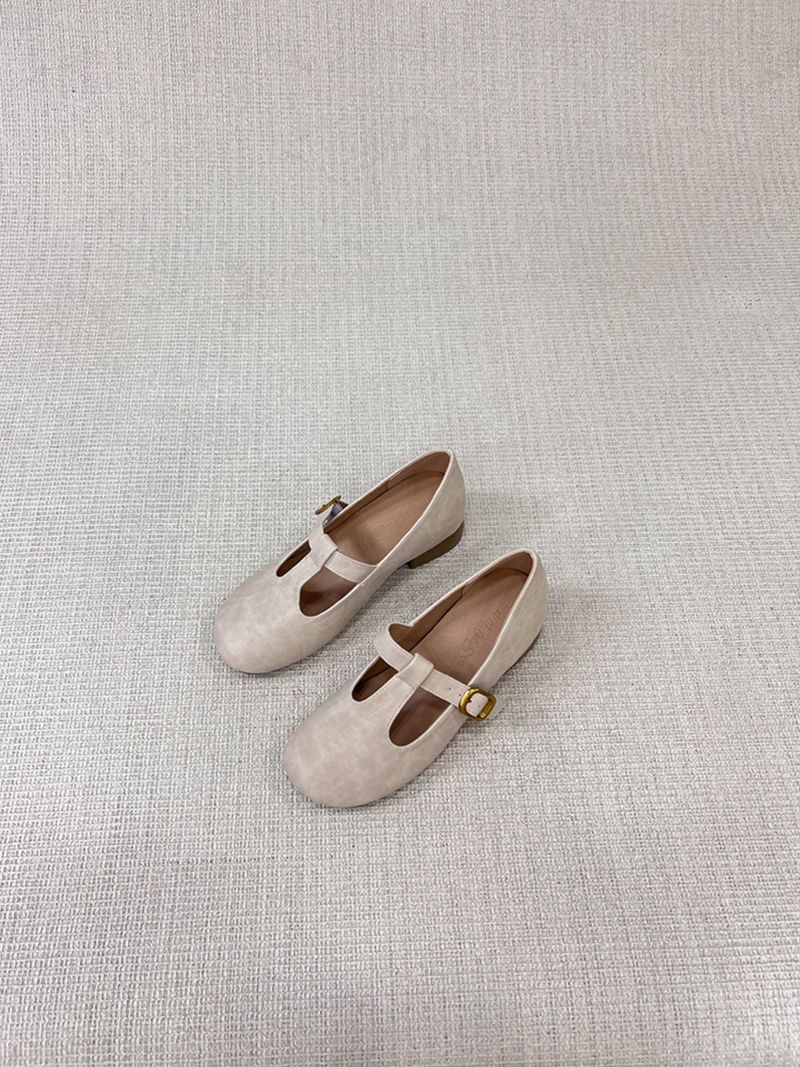 Scarpe da sera a forma di T con tacco grosso, da donna, con altezza maggiorata di 6 cm, versatili con gonne._voghion.com