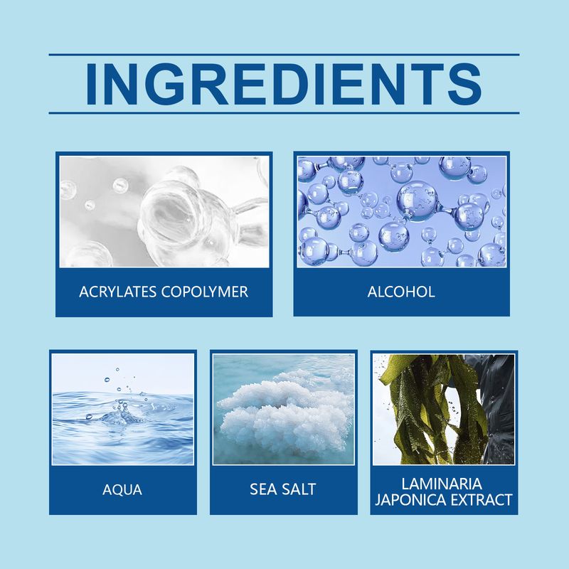 HOEGOA Sea Salt Hair Sanfte Inhaltsstoffe Natürliches Volumen Langanhaltendes Textur-Styling-Spray_voghion.com