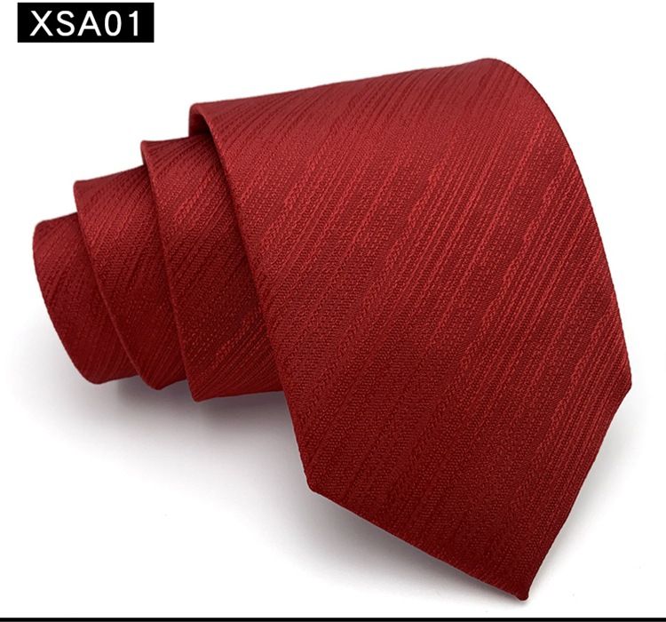 Corbata de boda para novio, ocasión roja, traje elegante y atractivo, vestido formal, cuello, huella de mano tradicional en versión amplia_voghion.com