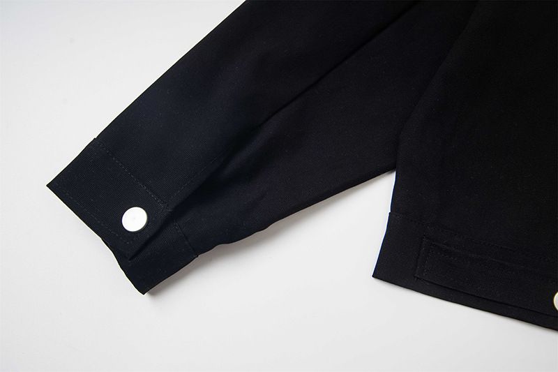 Washed Canvas Harrington Men's Trendy Brand Autumn American Style Short Stand Collar Loose Cool Workwear Jacket_voghion.com