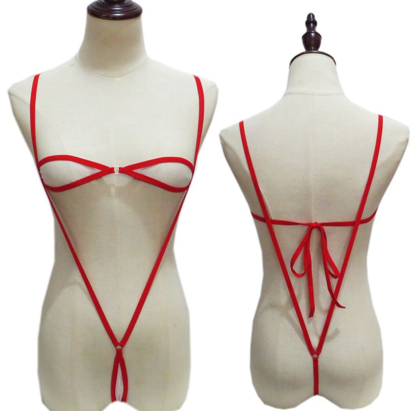 Costume de baie mini pentru femei, costume de baie sexy, transparente, cu trei puncte, tip bikini, model plasă_voghion.com