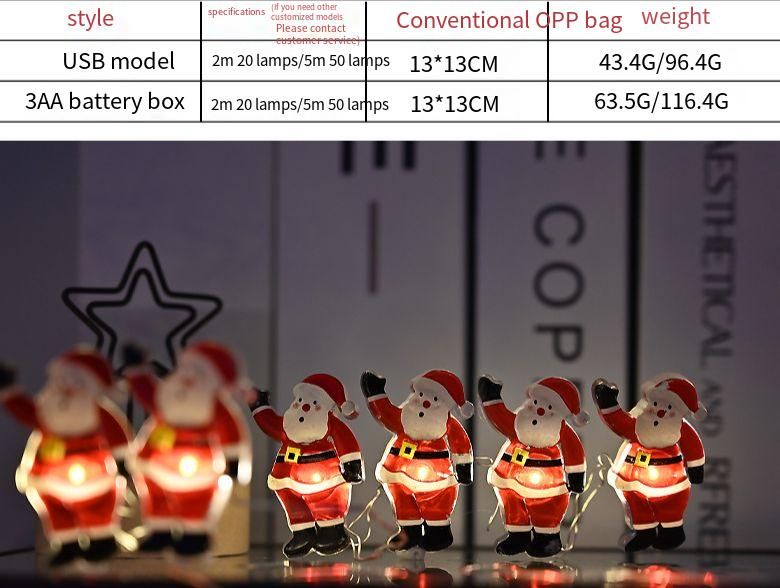 Nuove luci decorative a LED per Babbo Natale, colorate, decorazioni creative per la camera da letto_voghion.com