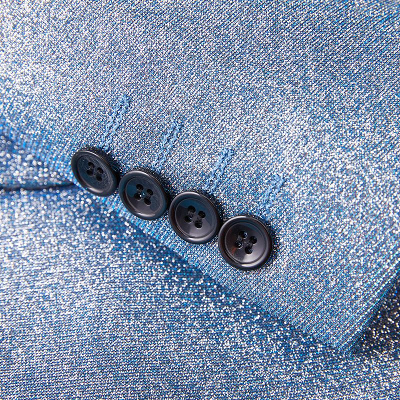 CT 2025 Nuovo costume da uomo in stile coreano, completo da palcoscenico blu, due pezzi_voghion.com