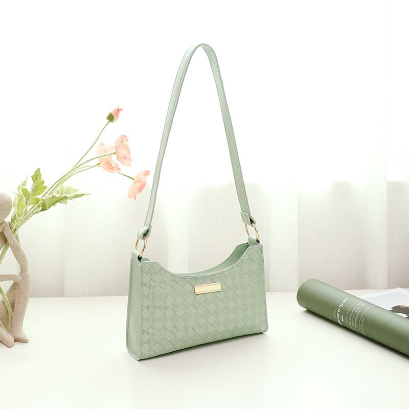 Borsa a tracolla minimalista da donna - Borsa sottile da portare sottobraccio con tracolla staccabile (ufficio e appuntamenti)_voghion.com