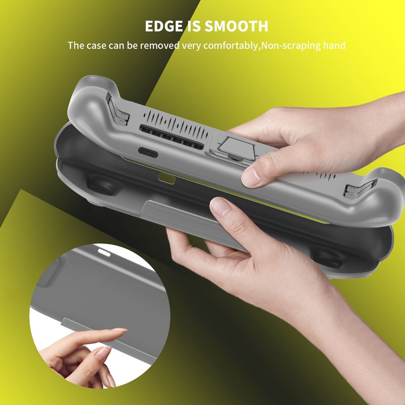 Steam Deck-Zubehör Steam Deck All-Inclusive-Schutzhülle, ultradünn, abnehmbare Abdeckung, sturz- und staubdicht, mit Halterung_voghion.com