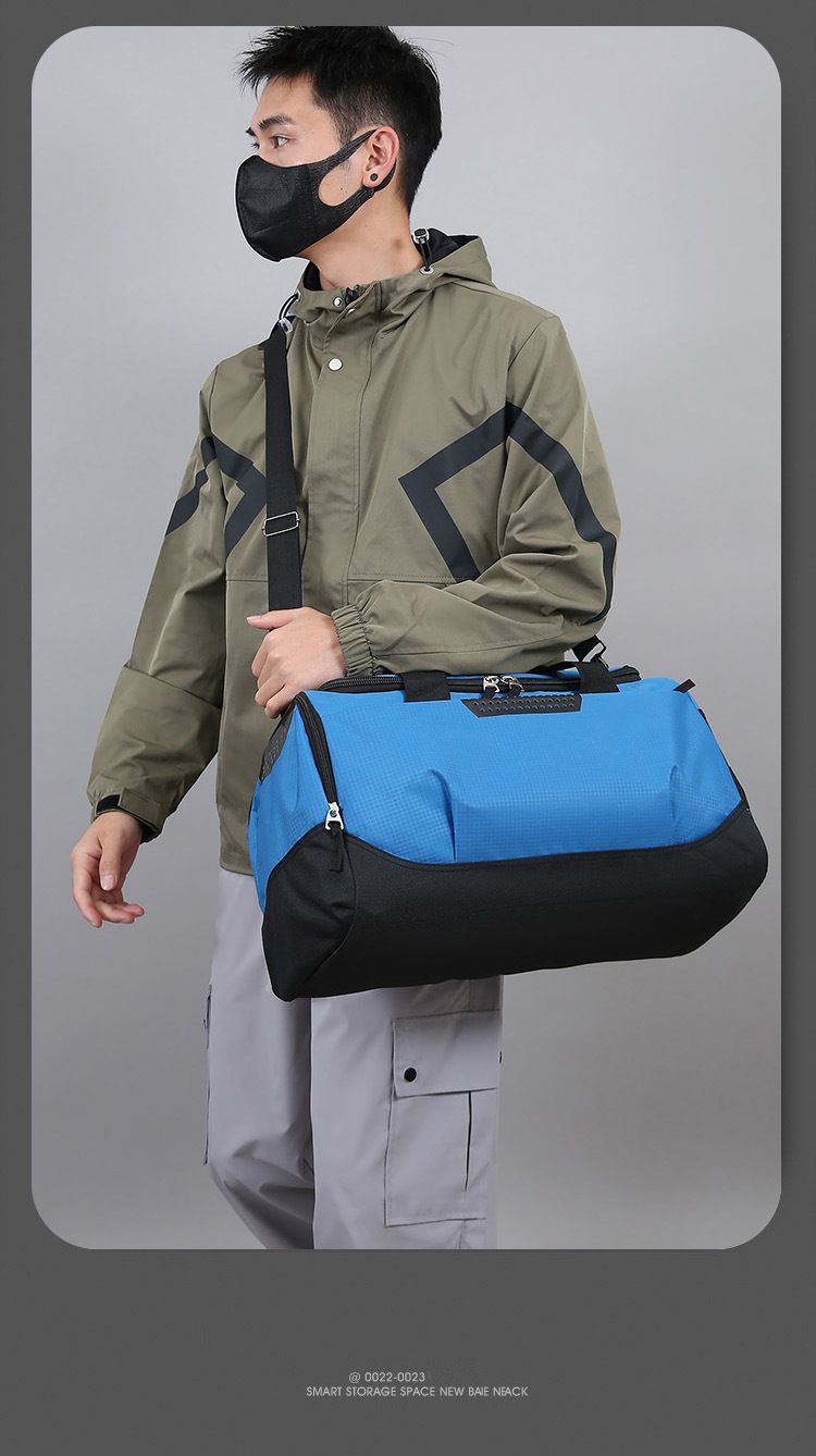 Geantă de fitness impermeabilă, de mare capacitate, cu separare între umed și uscat, geantă de înot, geantă de călătorie, geantă de antrenament crossbody, geantă sport portabilă_voghion.com