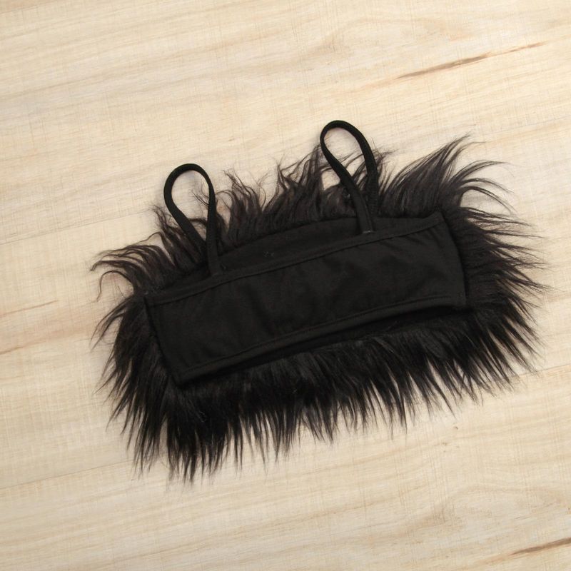 Mother & Kids Children's Clothing Popular Spring And Summer Fur Suspenders Solid Color Leather Shorts Suit With Belt_voghion.com