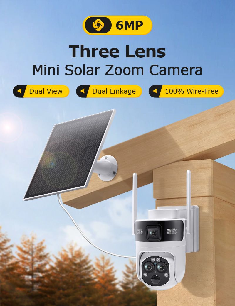 Security Cameras Exclusive New Solar Surveillance 4G Camera 15x Zoom Wireless Night Vision HD Camera Ball Machine_voghion.com