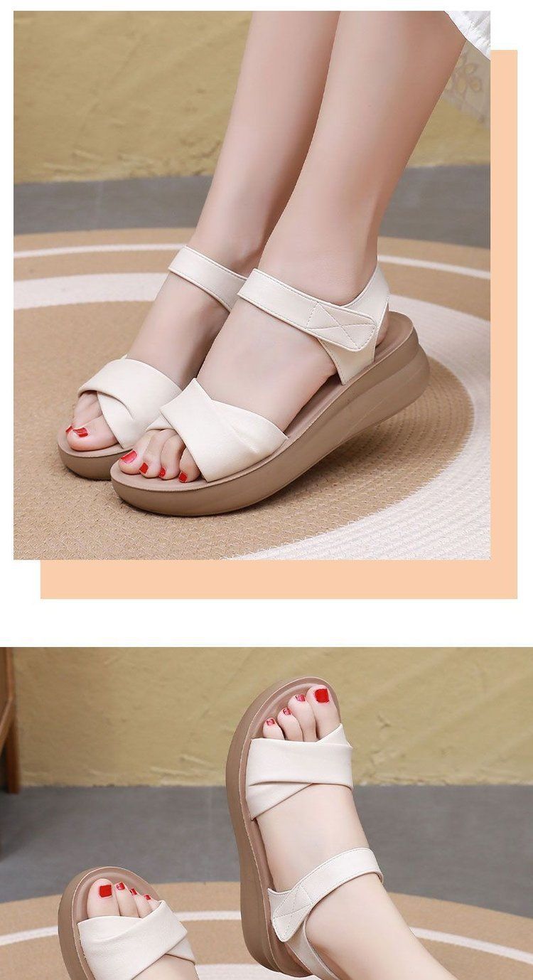 Sandali da donna, scarpe da mamma, suola morbida, superficie morbida, leggere, antiscivolo, comode, scarpe da spiaggia di medie e grandi dimensioni_voghion.com