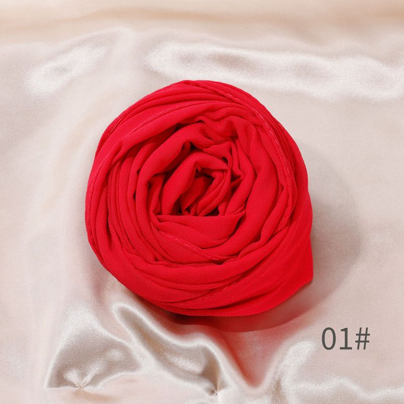 Chiffon Women's Head Wrap Long Scarf High-Quality Windproof Sandproof Headscarf All-Season Muslim Shawl_voghion.com