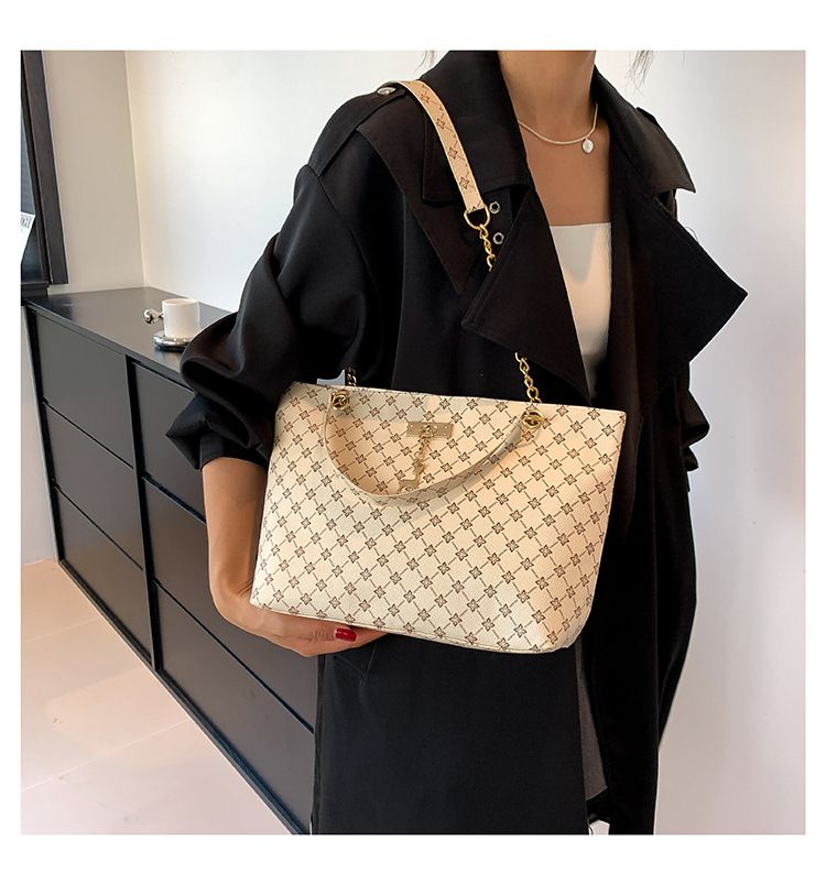 Borse da donna alla moda, borsa a tracolla, borsa a tracolla stampata, borsa a catena retrò da viaggio_voghion.com